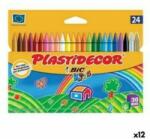 Plastidecor Creioane ceară colorate Plastidecor Multicolor (12 Unități)
