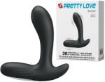 Pretty Love Stimulator Prostata Backie 30 Moduri Vibratii, Silicon, USB, Negru, 12.5 cm