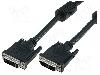 ASSMANN Cablu DVI - DVI, din ambele parţi, DVI-D (24+1) mufa, 5m, negru, ASSMANN - AK-320101-050-S