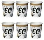  Papírpohár 60-as számmal, 250ml 6db, Elegáns, 23414 (LUFI445731)