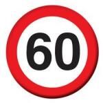  Kitűző számos, Sebességkorlátozó számmal, 60-as, 30458 (LUFI329304)