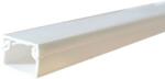 CanaLUX Canal cablu (jgheab) 100 x 40 mm, cu capac, 2 m, alb, PVC ignifugat CanaLUX