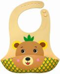 Frootimals Babeta din silicon cu buzunar Licențiere pentru copii - Bear (FT00014) Bavata