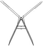 Brabantia Uscător Brabantia - HangOn, Matt Black, 25 m (1004168)