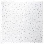 Lorelli Scutec din bumbac Lorelli - 80 x 80 cm, albă cu stele gri (10340092307)