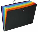 Viquel Dosar pentru muzicuțe, PP, A3, 6 compartimente, VIQUEL Rainbow Class, negru (999767-02)