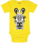 Coqenpate Body galben Zebra, varsta 6 - 12 luni - Coqenpate