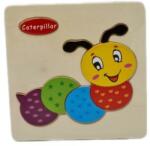  Puzzle din lemn 15x15 cm - Omida, 7Toys Puzzle