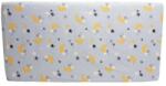 Nichiduta Cearceaf din bumbac cu elastic Yellow Moon Grey 120x60 cm Lenjerii de pat bebelusi‎, patura bebelusi