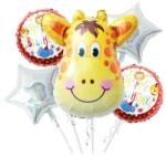 Balloonart Set Baloane Folie Safari , 5 buc , Model Girafa