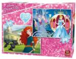 King Puzzle 2 in 1, Princess, 50 piese Puzzle