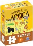  Animale din africa - puzzle 3 ani + Puzzle