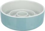 TRIXIE Slow Feeding Castron ceramic pentru hranire lenta, gri/albastru 0.45 l