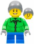 LEGO® City Minifigurina - Baiat cu geaca verde si caciula (hol128)