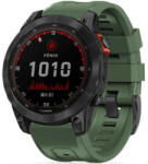  Garmin Fenix 3 / 3 HR / 5X / 5X Plus / 6X / 6X Pro / 7X, szilikon pótszíj, állítható, TP IconBand, sötétzöld