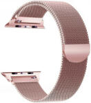 Apple Watch 4-6, SE, SE (2022) (42 / 44 mm) / Watch 7-9 (45 mm) / Watch Ultra 1-2 (49 mm), fém pótszíj, milánói stílus, TP MilaneseBand, vörösarany - tok-shop