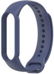  Xiaomi Mi Band 5 / Mi Band 6 / Mi Smart Band 7, szilikon pótszíj, állítható, TP IconBand, sötétkék