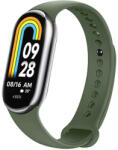  Xiaomi Mi Smart Band 8 / 9, szilikon pótszíj, állítható, TP IconBand, sötétzöld