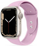 Apple Watch 4-6, SE, SE (2022) (38 / 40 mm) / Watch 7-9 (41 mm), szilikon pótszíj, állítható, két lyukas rögzítés, TP IconBand, lila - pixato