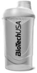 BioTechUSA Kulacs 600ml BIOTECH USA, Wave Shaker, átlátszó keverőpalack (24010101)