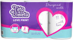 Violeta Love 3 rétegű papírtörlő 3 tekercs, színes mintás