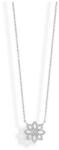 Victoria Ezüst színű fehér köves virág nyaklánc - lord