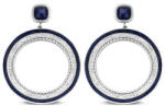 Victoria Ezüst színű kék, fehér köves fülbevaló - lord - 5 370 Ft