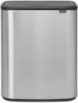 Brabantia Bo Touch Bin nyomófedeles hulladékgyűjtő XXL, padlón álló, műanyag tartály, 60L - M méret, r. m. acél, selyem ujjlenyomatmentes - 223082 (223082)