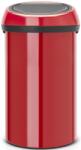 Brabantia Touch Bin nyomófedeles hulladékgyűjtő XXL, 60L - H méret, érzéki vörös acél test, érzéki vörös fedő - 402487 (402487)