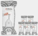 Brabantia PerfectFit szemeteszsák, H méret, 50-60L, Multipack 120 zsák, 6 tekercs, 20 zsák/tekercs - 138782 (138782)