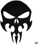 matrica. shop Koponya tetoválás "2" Autómatrica