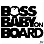 matrica. shop BOSS BABY ON BOARD autómatrica