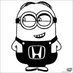 matrica. shop Honda matrica Minion szerelő