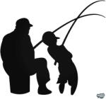 matrica. shop Apja fia horgászik matrica