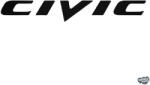 matrica. shop Honda matrica Civic felirat 1