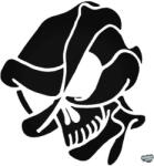 matrica. shop Támadó koponya Autómatrica