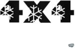 matrica. shop 4x4 Winter - Szélvédő matrica