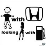 matrica. shop Honda matrica baba és csaj