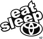 matrica. shop Eat Sleep Toyota "1" matrica