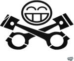 matrica. shop Piston vidám Smiley Autómatrica