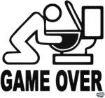 matrica. shop Game Over felirat Autómatrica