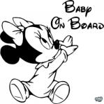 matrica. shop Minnie Baby on Board autómatrica