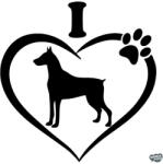 matrica. shop Dobermann matrica 10