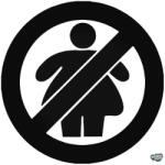 matrica. shop No FAT Chicks jelvény - Autómatrica