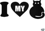 matrica. shop I Love My Cat - Autómatrica