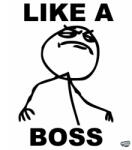 matrica. shop Like a BOSS "1" Meme Autómatrica