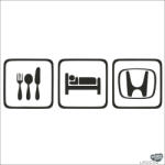 matrica. shop Eat Sleep Honda matrica
