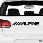 matrica. shop ALPINE "2" - Szélvédő matrica