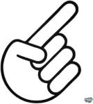 matrica. shop Mutató ujj Autómatrica