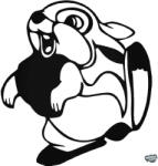 matrica. shop Toppancs nyuszi, Bambi Autómatrica